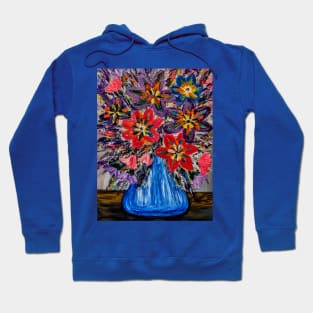 Beautiful and colorful abstract flowers Hoodie